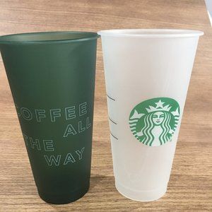 Starbucks Reusable Cold Drink Cups set of 2-24 fl oz
